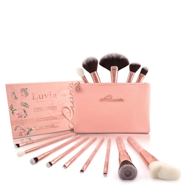 Luvia Essential Brushes Set - Rose Golden Vintage 1 Luvia Essential Brushes Set - Rose Golden Vintage