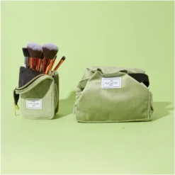 The Flat Lay Co. Drawstring Bag - Sage Green Velvet -Anastasia Beverly Hills Sales 13308332 1845045689300635