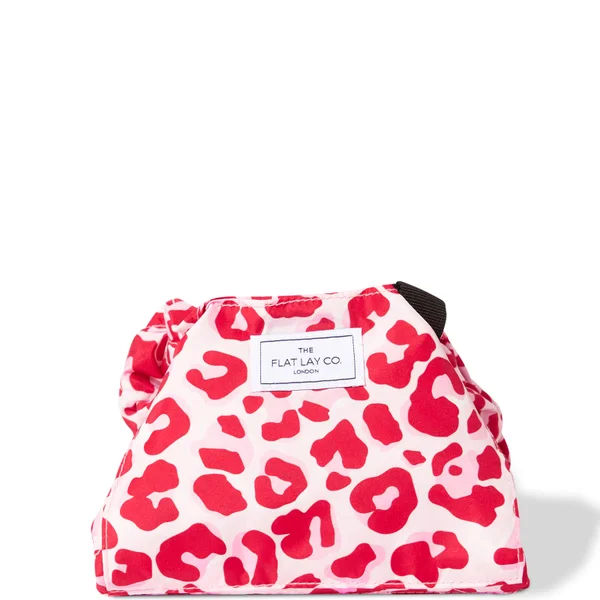 The Flat Lay Co. Drawstring Bag - Pink Leopard 1 The Flat Lay Co. Drawstring Bag - Pink Leopard