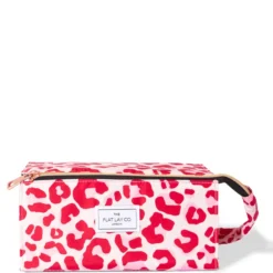 The Flat Lay Co. Open Flat Box Bag - Pink Leopard