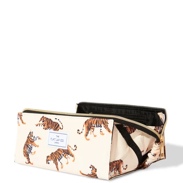 The Flat Lay Co. Open Flat Box Bag - Beige Tigers 2 The Flat Lay Co. Open Flat Box Bag - Beige Tigers - Image 2