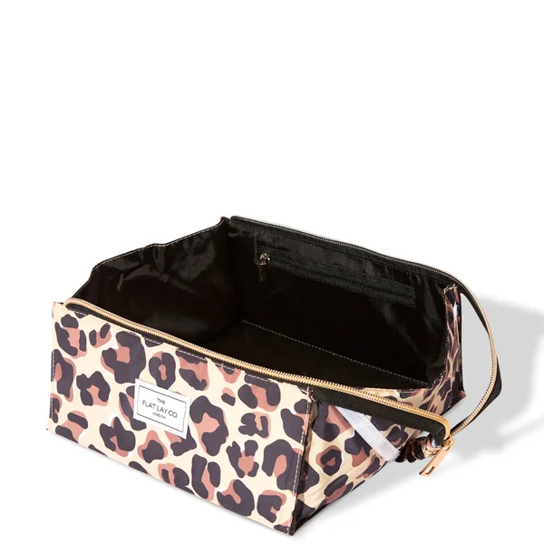 The Flat Lay Co. Open Flat Box Bag - Leopard Print 2 The Flat Lay Co. Open Flat Box Bag - Leopard Print - Image 2
