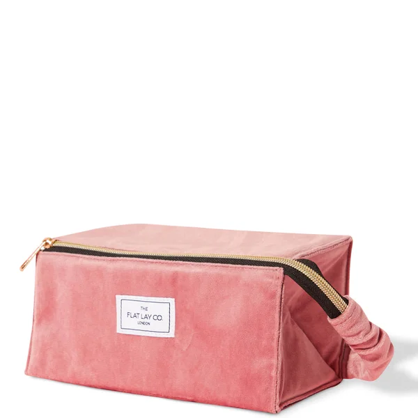 The Flat Lay Co. Open Flat Box Bag - Pink Velvet 2 The Flat Lay Co. Open Flat Box Bag - Pink Velvet - Image 2