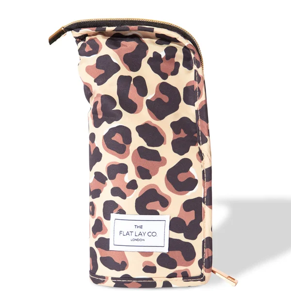 The Flat Lay Co. Standing Brush Case - Leopard Print 1 The Flat Lay Co. Standing Brush Case - Leopard Print