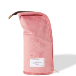 The Flat Lay Co. Standing Brush Case - Pink Velvet