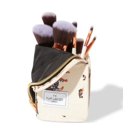 The Flat Lay Co. Standing Brush Case - Beige Tigers -Anastasia Beverly Hills Sales 13308353 1225045693089095