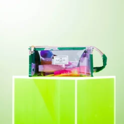 The Flat Lay Co. Open Flat Makeup Jelly Box Bag - Lilac Flower On Green -Anastasia Beverly Hills Sales 13834087 1794964327926968