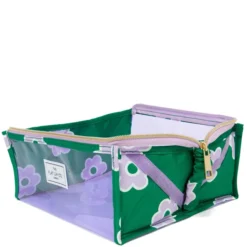The Flat Lay Co. Open Flat Makeup Jelly Box Bag - Lilac Flower On Green -Anastasia Beverly Hills Sales 13834087 1844964327547216