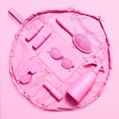 The Flat Lay Co. Open Flat Makeup Bag - Pink Leather Monochrome -Anastasia Beverly Hills Sales 13834096 3714982480634426