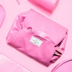The Flat Lay Co. Open Flat Makeup Bag - Pink Leather Monochrome -Anastasia Beverly Hills Sales 13834096 7104982480526243