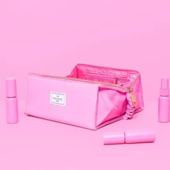 The Flat Lay Co. Open Flat Makeup Box Bag - Pink Leather Monochrome -Anastasia Beverly Hills Sales 13834097 1234982479136196
