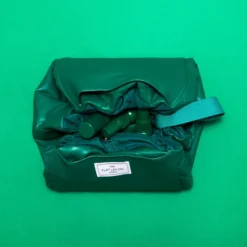 The Flat Lay Co. Open Flat Makeup Bag - Bottle Green Leather Monochrome -Anastasia Beverly Hills Sales 13834102 1824982479815135