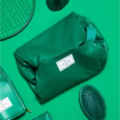 The Flat Lay Co. Open Flat Makeup Bag - Bottle Green Leather Monochrome -Anastasia Beverly Hills Sales 13834102 7564982479766316